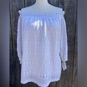 Chicos Lace off the shoulders top